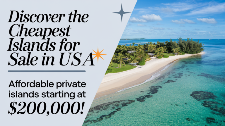 “Discover the Cheapest Islands for Sale in the USA: Affordable Private Islands Starting at $200,000!”
