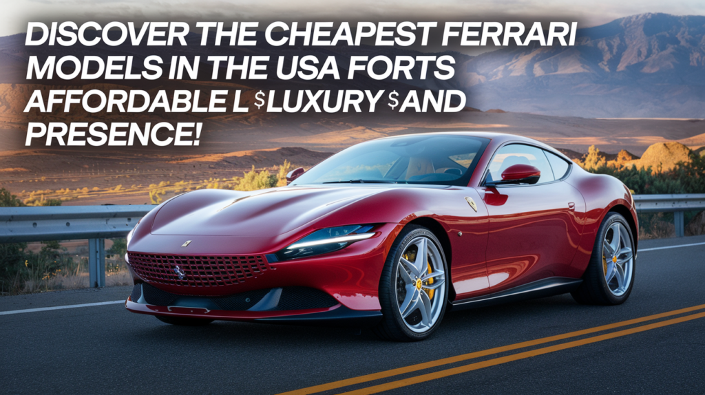 Cheapest Ferrari Models